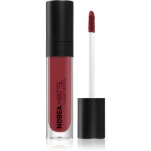 NOBEA Day-to-Day Matte Liquid Lipstick ruj lichid mat culoare Maroon #M10 7 ml-Țena