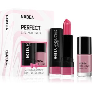 NOBEA Day-to-Day Perfect Lips and Nails set de lacuri de unghii și ruj hidratant-ro