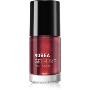 NOBEA Metal Gel-like Nail Polish lac de unghii cu efect de gel culoare Polish Ruby 6 ml-ro