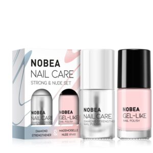NOBEA Nail Care Strong & Nude Set set de lacuri de unghii-ro