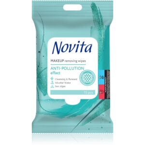 NOVITA Anti-Pollution servetele demachiante pentru piele sensibilă 15 buc-ro