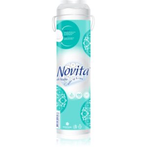 NOVITA Delicate tampoane cosmetice pentru demachierea și curățarea tenului 100 buc-ro