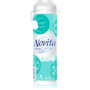 NOVITA Delicate tampoane cosmetice pentru demachierea și curățarea tenului 80 buc-ro