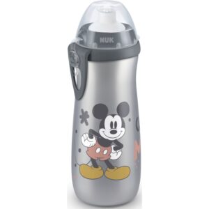 NUK First Choice Mickey Mouse biberon pentru copii 36m+ Grey 450 ml-Țena
