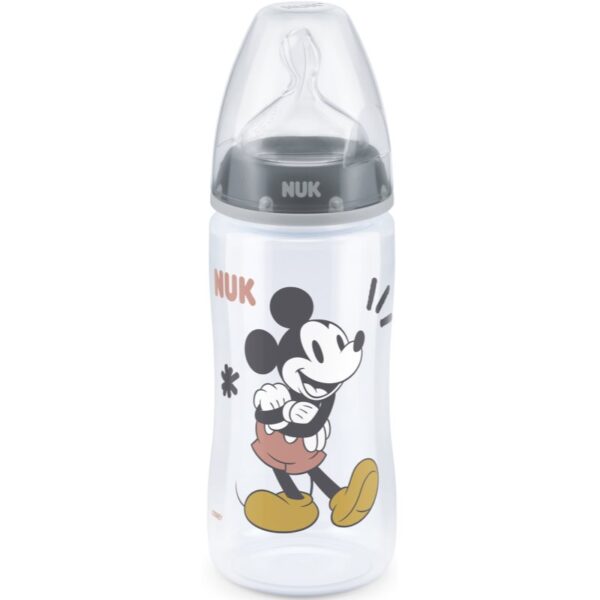 NUK First Choice Mickey Mouse biberon pentru sugari Grey 300 ml-ro