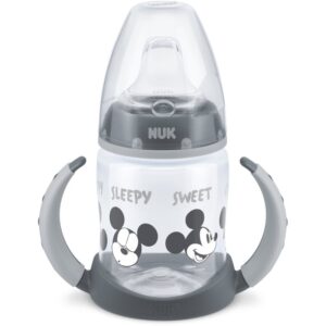 NUK First Choice Mickey Mouse cană pentru antrenament cu mânere 6m+ Grey 150 ml-Țena