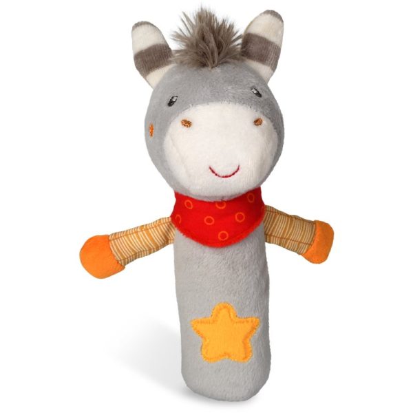 NUK Happy Farm jucărie fluierătoare moale 3m+ Donkey 1 buc-ro