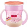 NUK Magic Cup Night ceasca cu mânere 6m+ Pink 160 ml-Țena