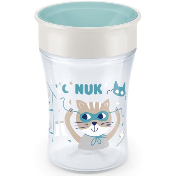 NUK Magic Cup ceasca cu capac 8m+ Green 230 ml-Țena
