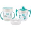 NUK Mini Cups Set Mint/Turquoise ceasca 3 in 1 6m+ Neutral 160 ml-Țena