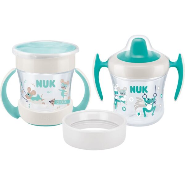 NUK Mini Cups Set Mint/Turquoise ceasca 3 in 1 6m+ Neutral 160 ml-Țena