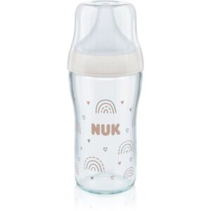 NUK Perfect Match biberon de sticlă cu controlul temperaturii 230 ml-ro