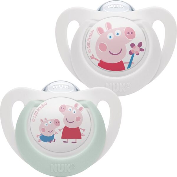 NUK Star Peppa Pig suzetă 6-18m 2 buc-ro