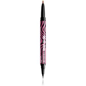 NYX Professional Makeup Beetlejuice Pinstripe Duo Liner tus de ochi 2 in 1 culoare 01 Pink Chrome 0