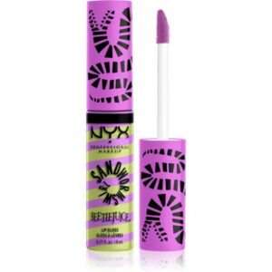 NYX Professional Makeup Beetlejuice Sandworm Swirl luciu de buze stralucitor culoare 02 Purple 8 ml-ro