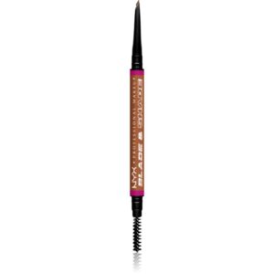 NYX Professional Makeup Blade & Shade creion pentru sprancene cu pensula culoare 05 Auburn g-ro