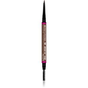 NYX Professional Makeup Blade & Shade creion pentru sprancene cu pensula culoare 08 Chocolate g-ro