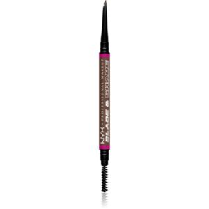 NYX Professional Makeup Blade & Shade creion pentru sprancene cu pensula culoare 09 Brunette g-ro