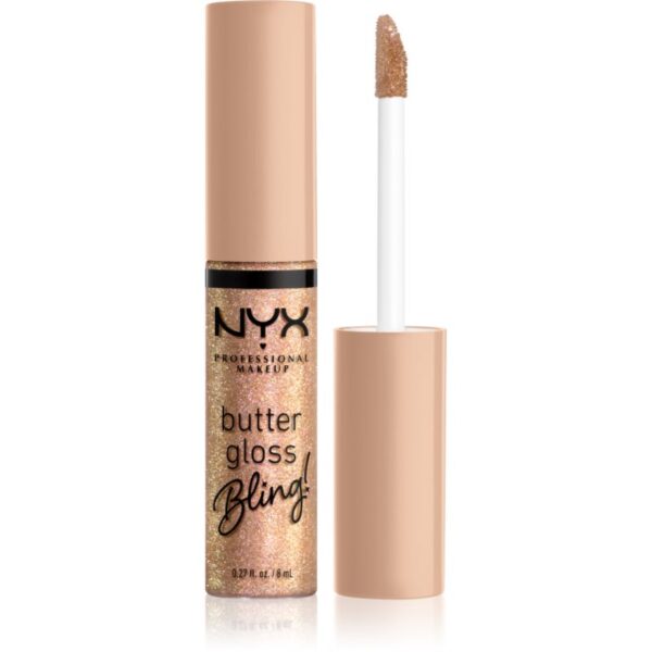 NYX Professional Makeup Butter Gloss Bling lip gloss strălucitor culoare 01 Bring The Bling 8 ml-ro