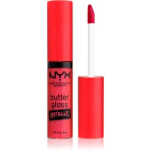 NYX Professional Makeup Butter Gloss Metallic luciu de buze metalic culoare 09 Blood 8 ml-ro
