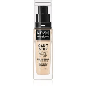 NYX Professional Makeup Can't Stop Won't Stop Full Coverage Foundation fond de ten cu acoperire ridicată culoare 02 Alabaster 30 ml-ro