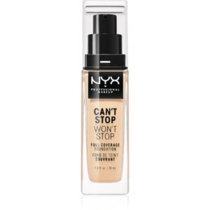 NYX Professional Makeup Can't Stop Won't Stop Full Coverage Foundation fond de ten cu acoperire ridicată culoare 06 Vanilla 30 ml-ro