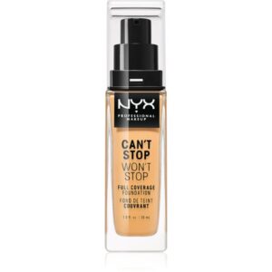 NYX Professional Makeup Can't Stop Won't Stop Full Coverage Foundation fond de ten cu acoperire ridicată culoare 12 Classic Tan 30 ml-ro