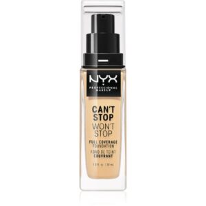 NYX Professional Makeup Can't Stop Won't Stop Full Coverage Foundation fond de ten cu acoperire ridicată culoare 6.5 Nude 30 ml-ro