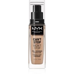 NYX Professional Makeup Can't Stop Won't Stop Full Coverage Foundation fond de ten cu acoperire ridicată culoare Light Ivory 30 ml-Țena