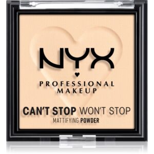 NYX Professional Makeup Can't Stop Won't Stop Mattifying Powder pudra matuire culoare 01 Fair 6 g-ro