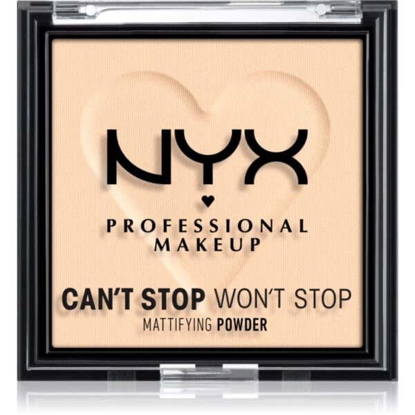 NYX Professional Makeup Can't Stop Won't Stop Mattifying Powder pudra matuire culoare 01 Fair 6 g-ro