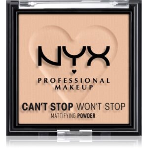 NYX Professional Makeup Can't Stop Won't Stop Mattifying Powder pudra matuire culoare 03 Light Medium 6 g-ro