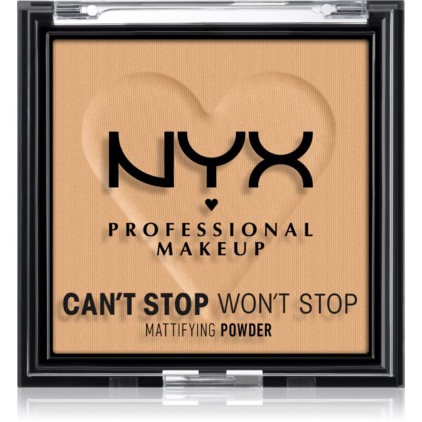 NYX Professional Makeup Can't Stop Won't Stop Mattifying Powder pudra matuire culoare 05 Golden 6 g-ro