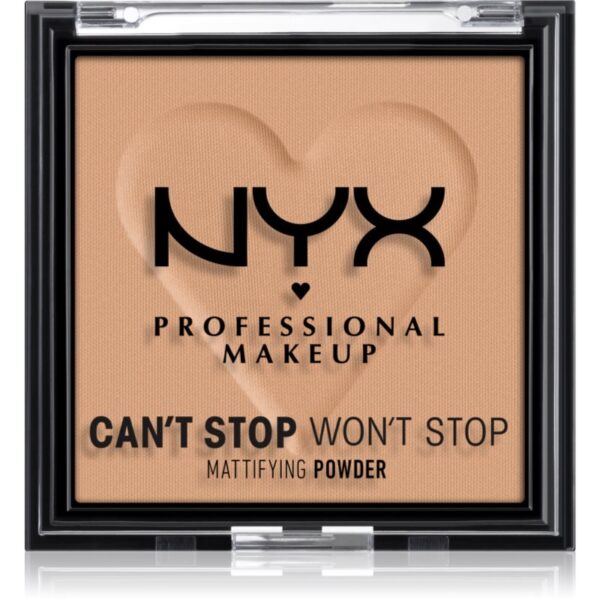 NYX Professional Makeup Can't Stop Won't Stop Mattifying Powder pudra matuire culoare 06 Tan 6 g-ro
