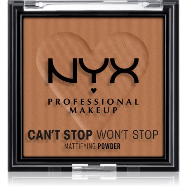 NYX Professional Makeup Can't Stop Won't Stop Mattifying Powder pudra matuire culoare 08 Mocha 6 g-ro