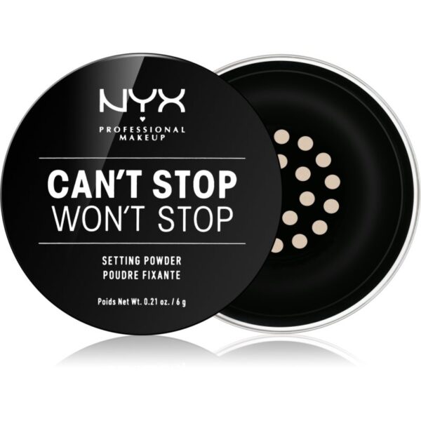 NYX Professional Makeup Can't Stop Won't Stop pudra culoare 01 Light 6 g-Țena