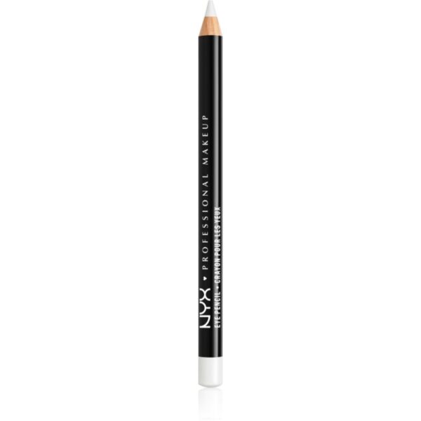 NYX Professional Makeup Eye and Eyebrow Pencil creion de ochi cu trasare precisă culoare 906 White 1.2 g-ro