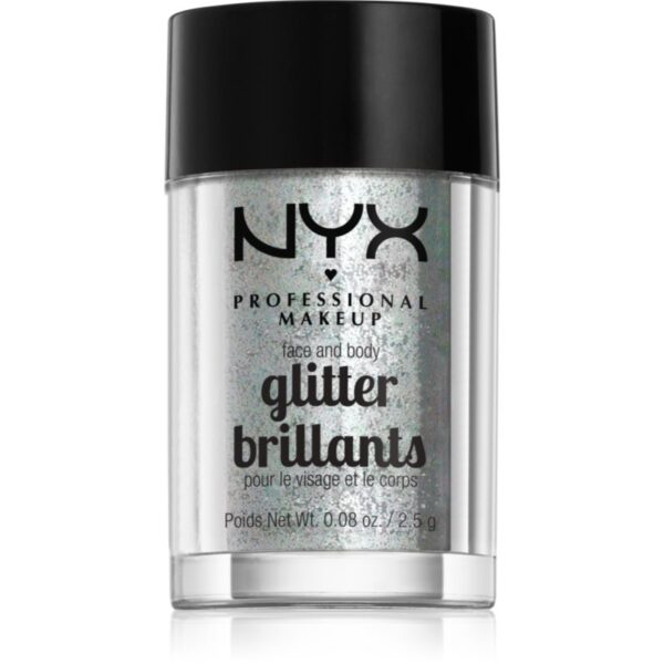 NYX Professional Makeup Face & Body Glitter Brillants sclipici pentru față și corp culoare 07 Ice 2.5 g-ro