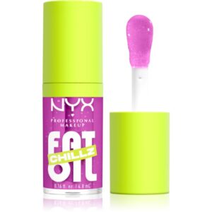 NYX Professional Makeup Fat Oil Chillz ulei pentru buze cu efect racoritor culoare 4.8 ml-Țena