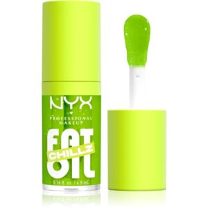 NYX Professional Makeup Fat Oil Chillz ulei pentru buze cu efect racoritor culoare 4.8 ml-Țena