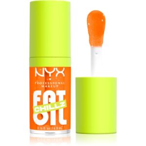 NYX Professional Makeup Fat Oil Chillz ulei pentru buze cu efect racoritor culoare 4.8 ml-Țena