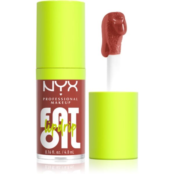 NYX Professional Makeup Fat Oil Lip Drip ulei pentru buze culoare Splash Of Cream 4.8 ml-Țena