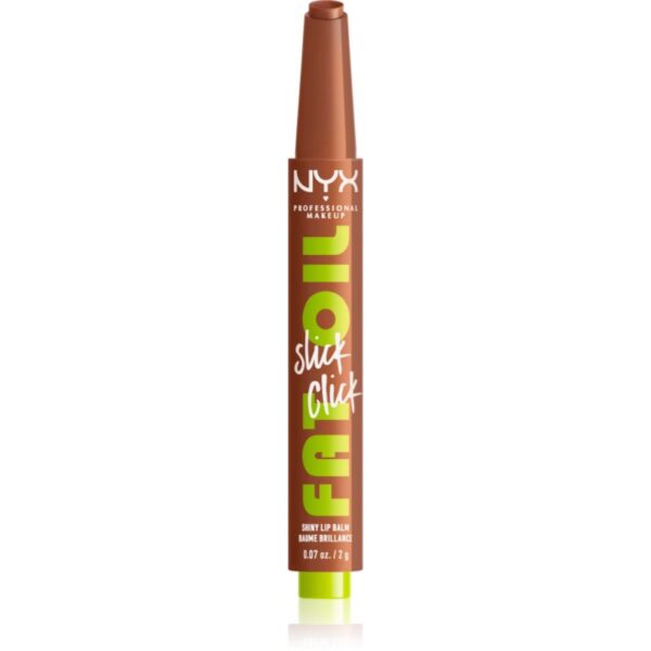 NYX Professional Makeup Fat Oil Slick Click balsam de buze colorat culoare Feedworthy 2 g-Țena