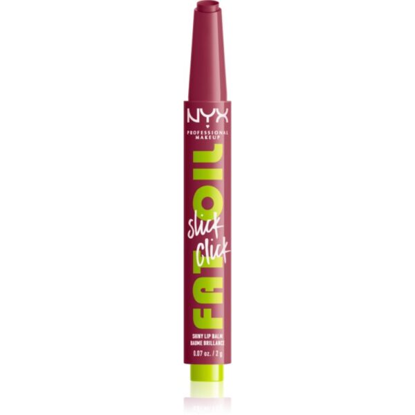 NYX Professional Makeup Fat Oil Slick Click balsam de buze colorat culoare In The Drafts 2 g-ro