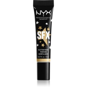 NYX Professional Makeup Halloween Glitter Paint sclipici pentru față și corp culoare 02 Broomstick Baddie 8 ml-ro