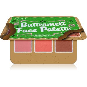 NYX Professional Makeup Holiday Buttermelt paletă de farduri pentru obraji culoare Dark 3x4 g-ro