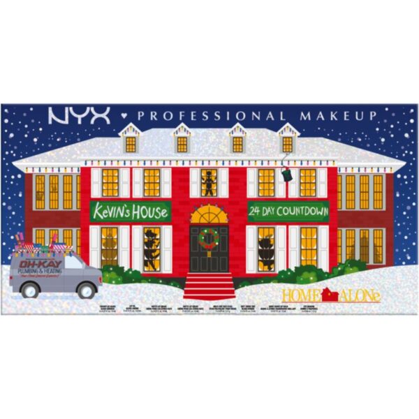 NYX Professional Makeup Home Alone Advent Calendar 2024 Calendar de Crăciun pentru look perfect 24 buc-Țena