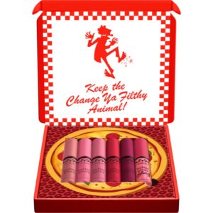 NYX Professional Makeup Home Alone Little Nero's Pizza set cadou de buze culoare Pinks 6 buc-Țena