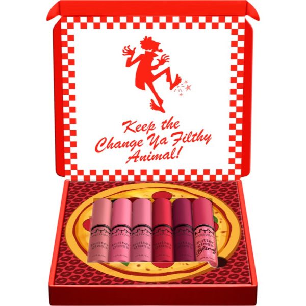 NYX Professional Makeup Home Alone Little Nero's Pizza set cadou de buze culoare Pinks 6 buc-Țena
