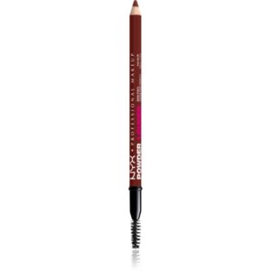 NYX Professional Makeup Powder Louder creion pentru sprancene cu pensula culoare Black Cherry 1 buc-Țena